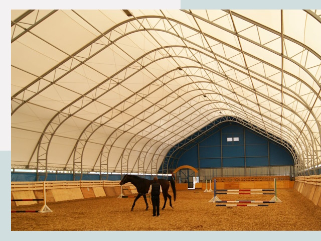 Строительство конных манежей в Благовещенске