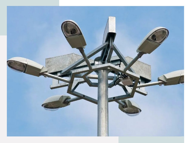 Монтаж осветительных мачт в Благовещенске