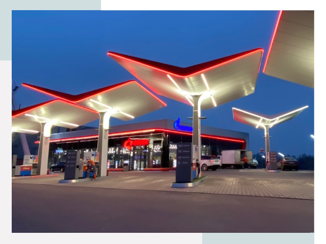 Навесы для АЗС в Благовещенске