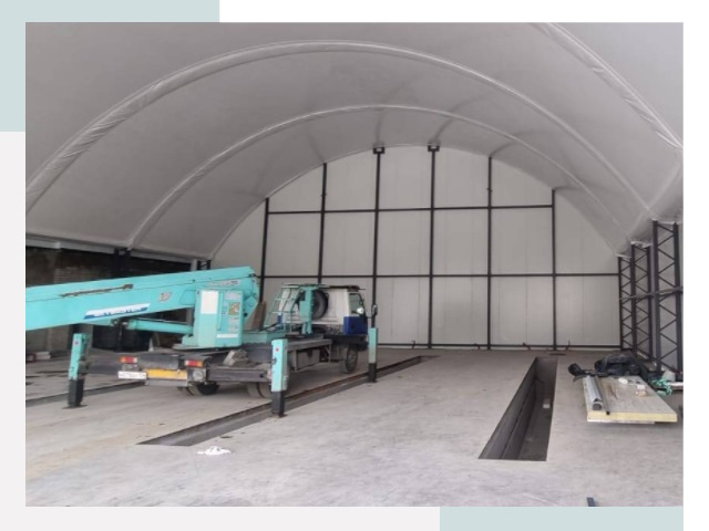 Внутреннее оснащение ангаров в Благовещенске