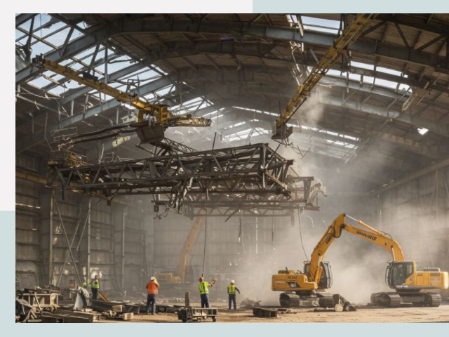 Демонтаж ангаров в Благовещенске от 623 руб. за м²